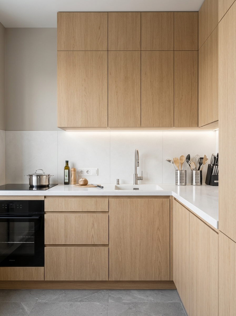 Дизайн кухни в стиле Минимализм — фото интерьера от нейросети RoomGPT