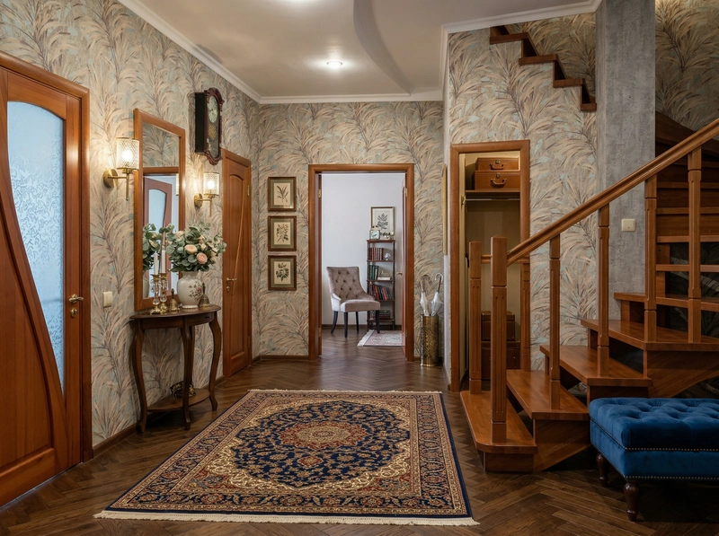 Дизайн интерьера в стиле Классика — Гостиная от нейросети RoomGPT