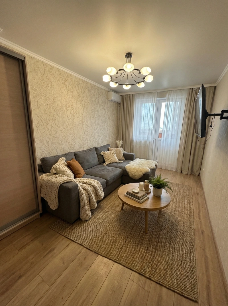 Дизайн интерьера в стиле Хюгге — Спальня от нейросети RoomGPT