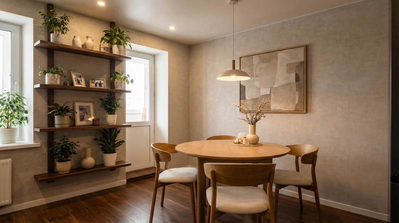 Дизайн кухни в стиле Japandi — фото интерьера от нейросети RoomGPT