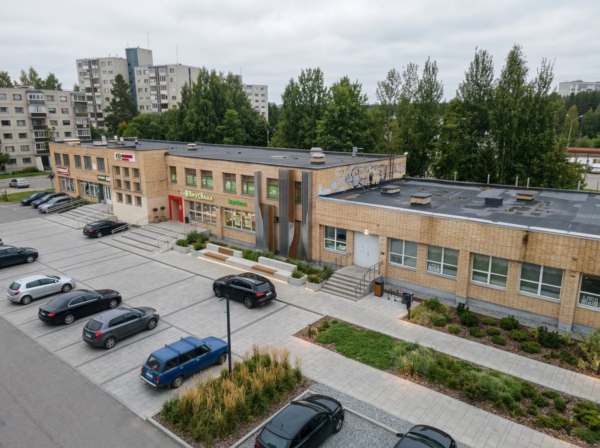 Ландшафтный дизайн в стиле Минимализм — Участок от нейросети RoomGPT