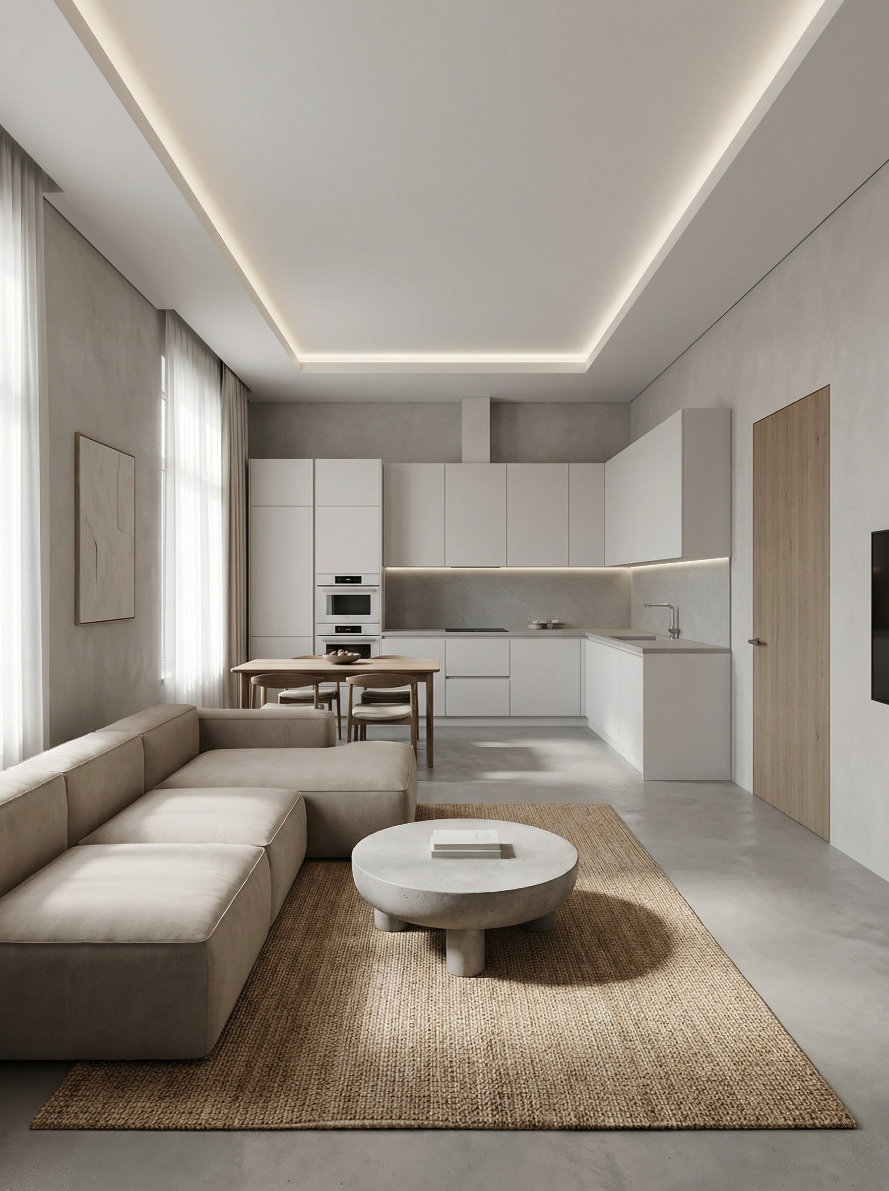 Дизайн гостиной в стиле Минимализм — фото интерьера от нейросети RoomGPT