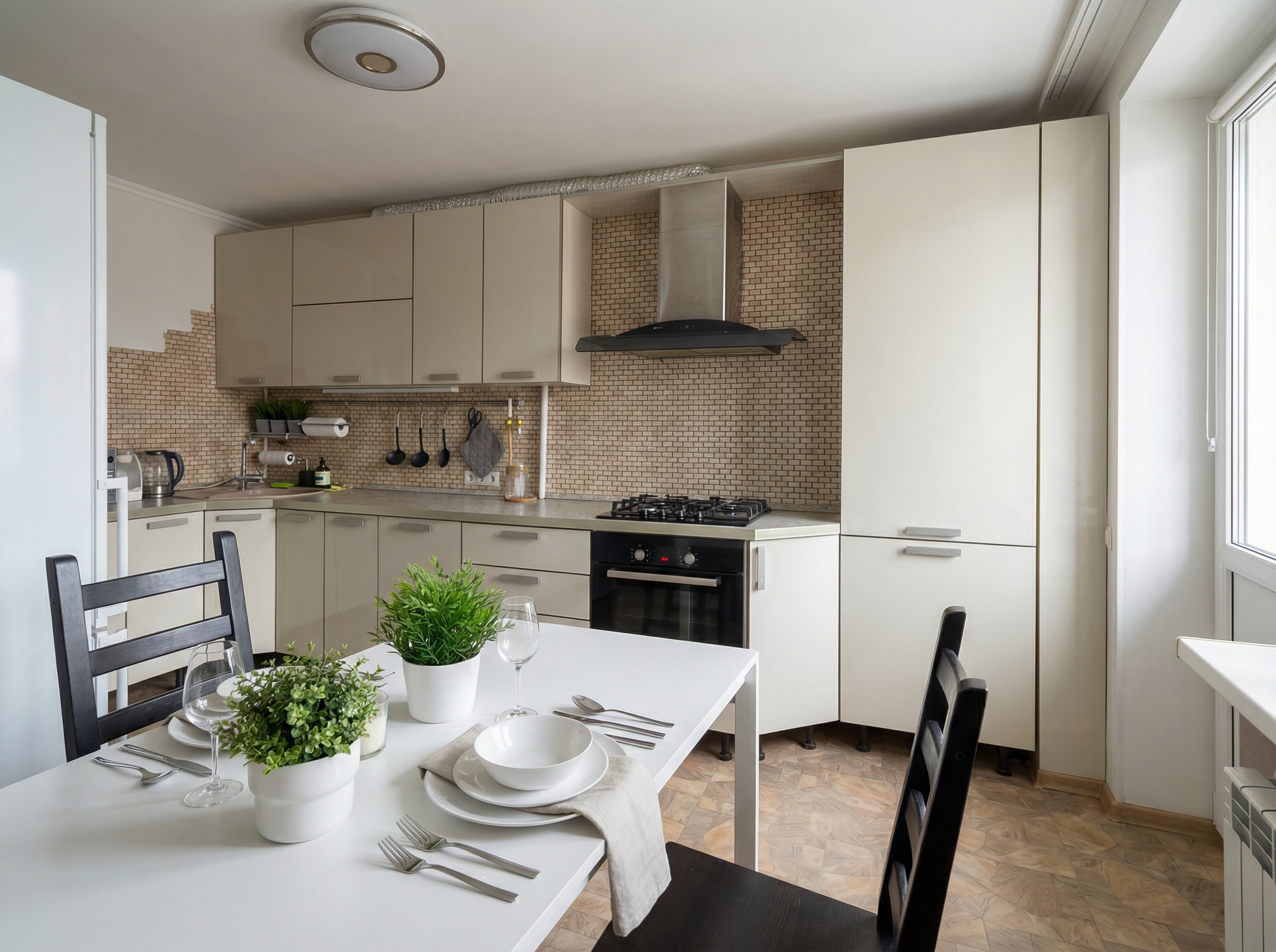 Дизайн кухни в стиле Минимализм — фото интерьера от нейросети RoomGPT