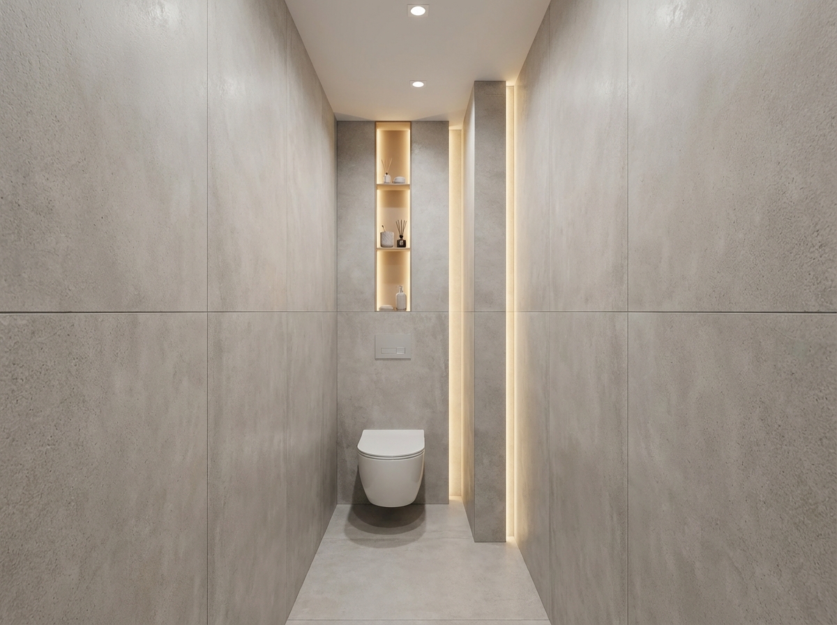 Дизайн ванной в стиле Минимализм — фото интерьера от нейросети RoomGPT