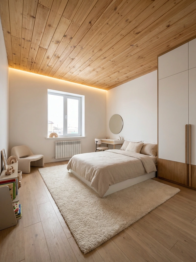 Дизайн детской в стиле Минимализм — фото интерьера от нейросети RoomGPT