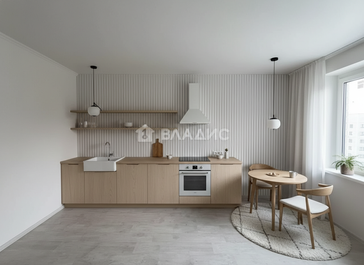 Дизайн кухни в стиле Хюгге — фото интерьера от нейросети RoomGPT