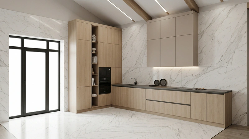 Дизайн кухни в стиле Минимализм — фото интерьера от нейросети RoomGPT