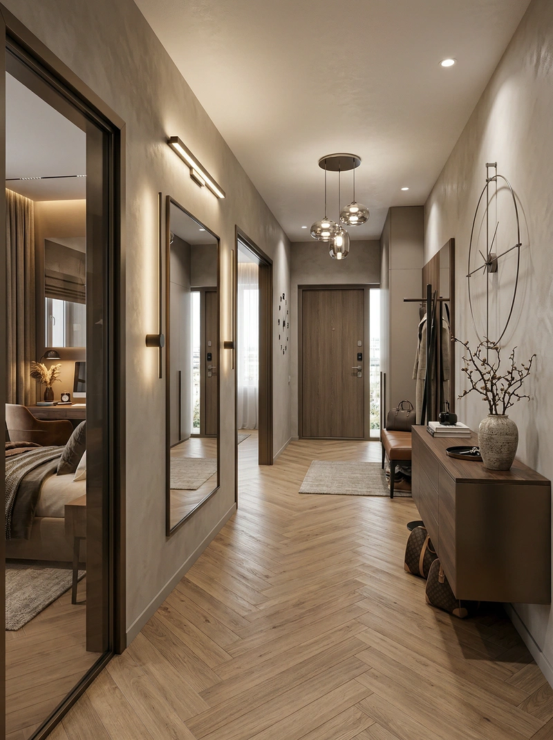 Дизайн интерьера в стиле Контемпорари — Прихожая от нейросети RoomGPT