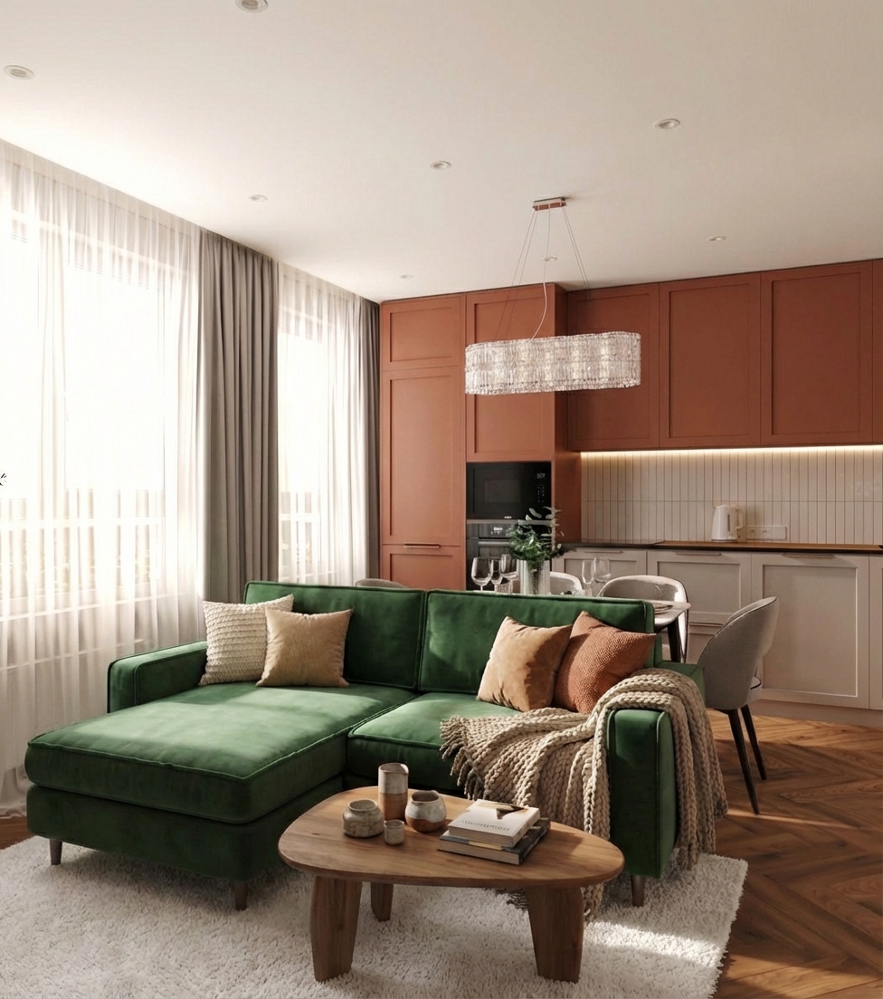 Дизайн гостиной в стиле Классика — фото интерьера от нейросети RoomGPT