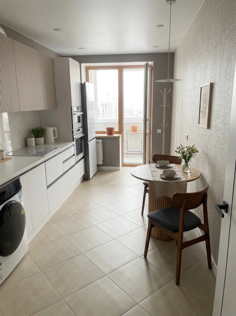 Дизайн кухни в стиле Без стиля — фото интерьера от нейросети RoomGPT