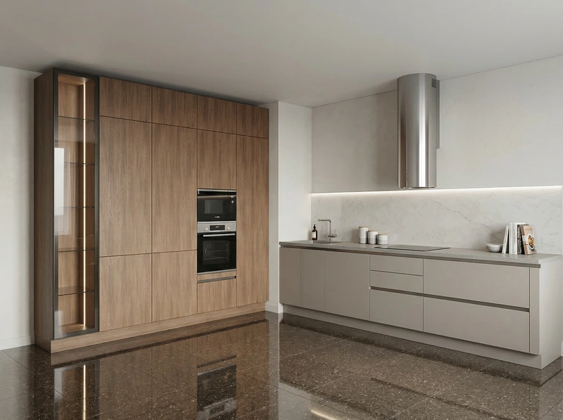 Дизайн интерьера в стиле Минимализм — Кухня от нейросети RoomGPT