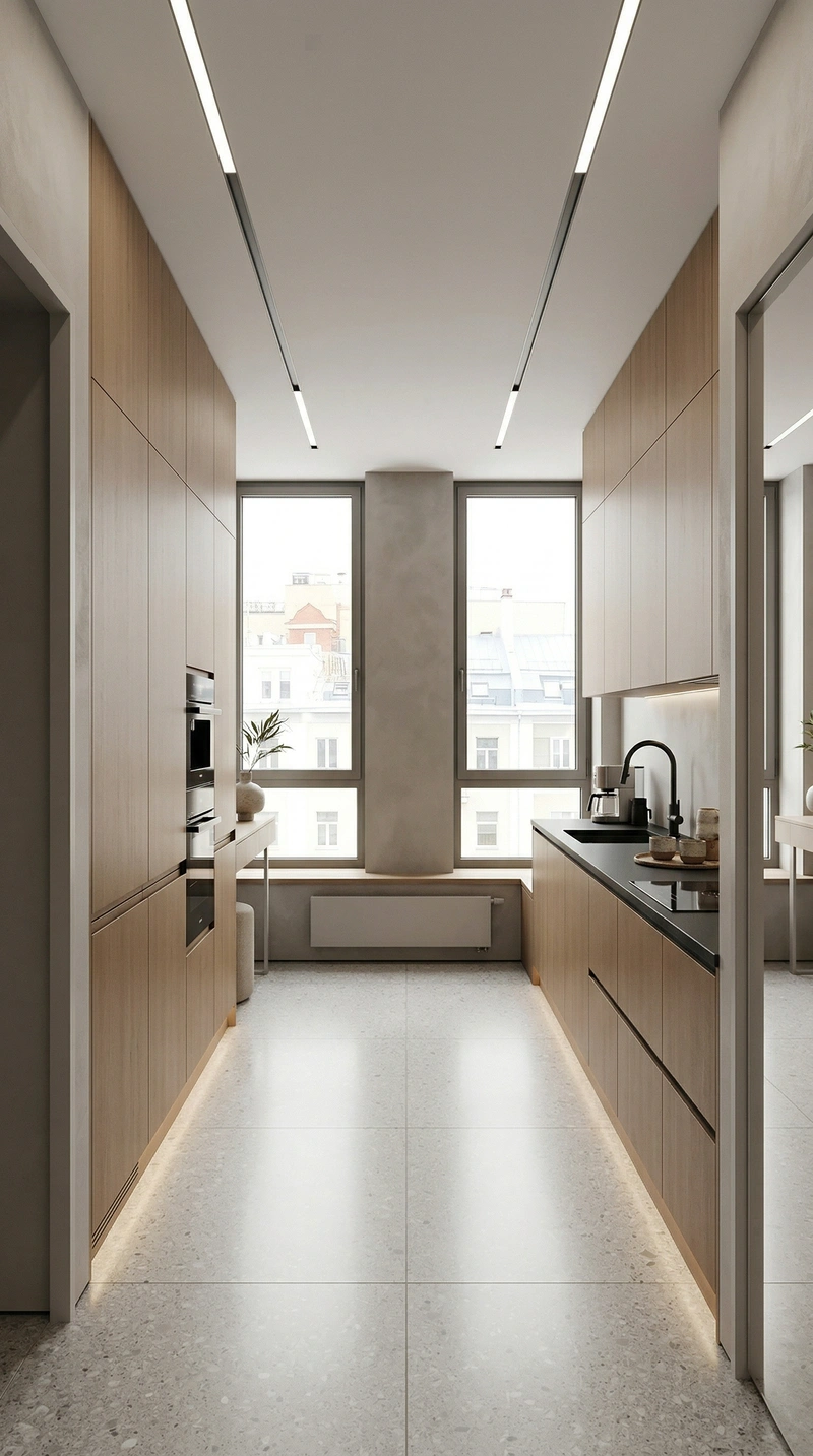 Дизайн кухни в стиле Минимализм — фото интерьера от нейросети RoomGPT