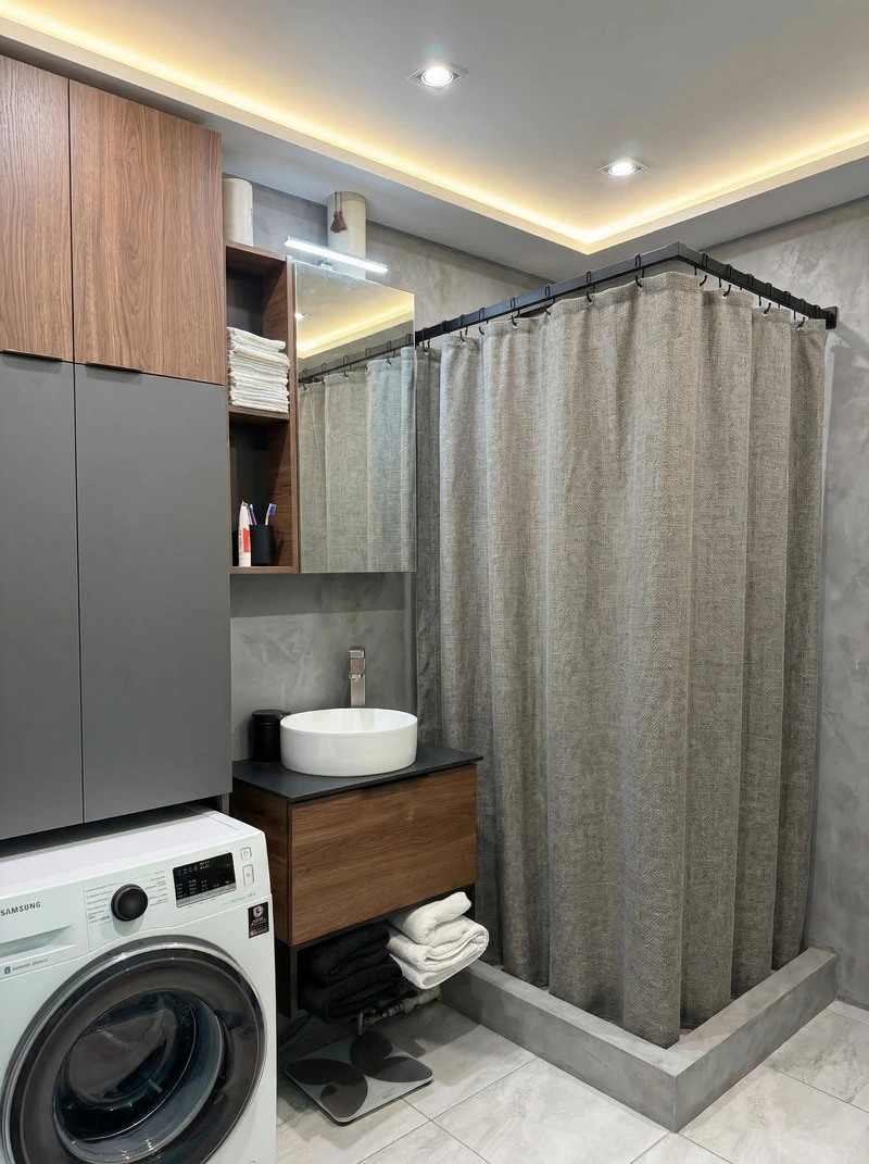 Дизайн ванной в стиле Без стиля — фото интерьера от нейросети RoomGPT