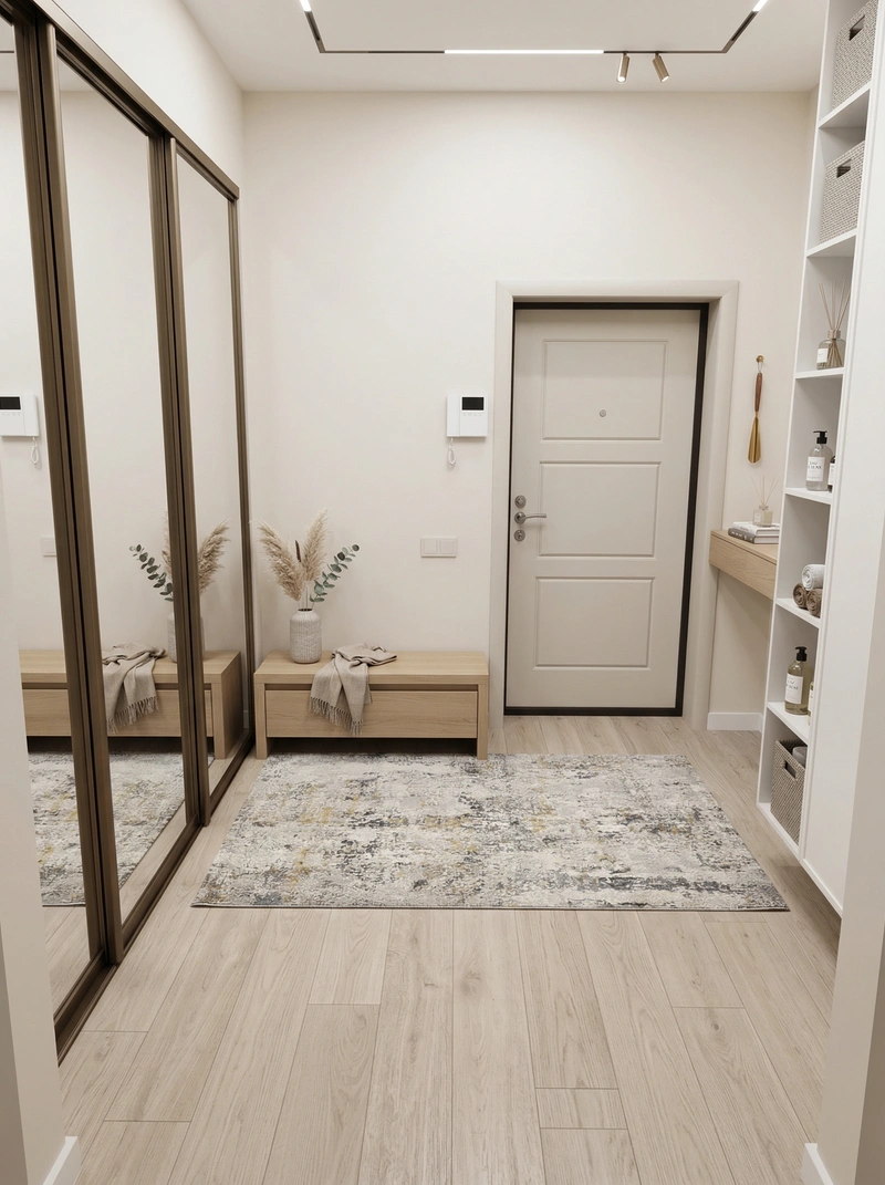 Дизайн интерьера в стиле Сканди — Прихожая от нейросети RoomGPT