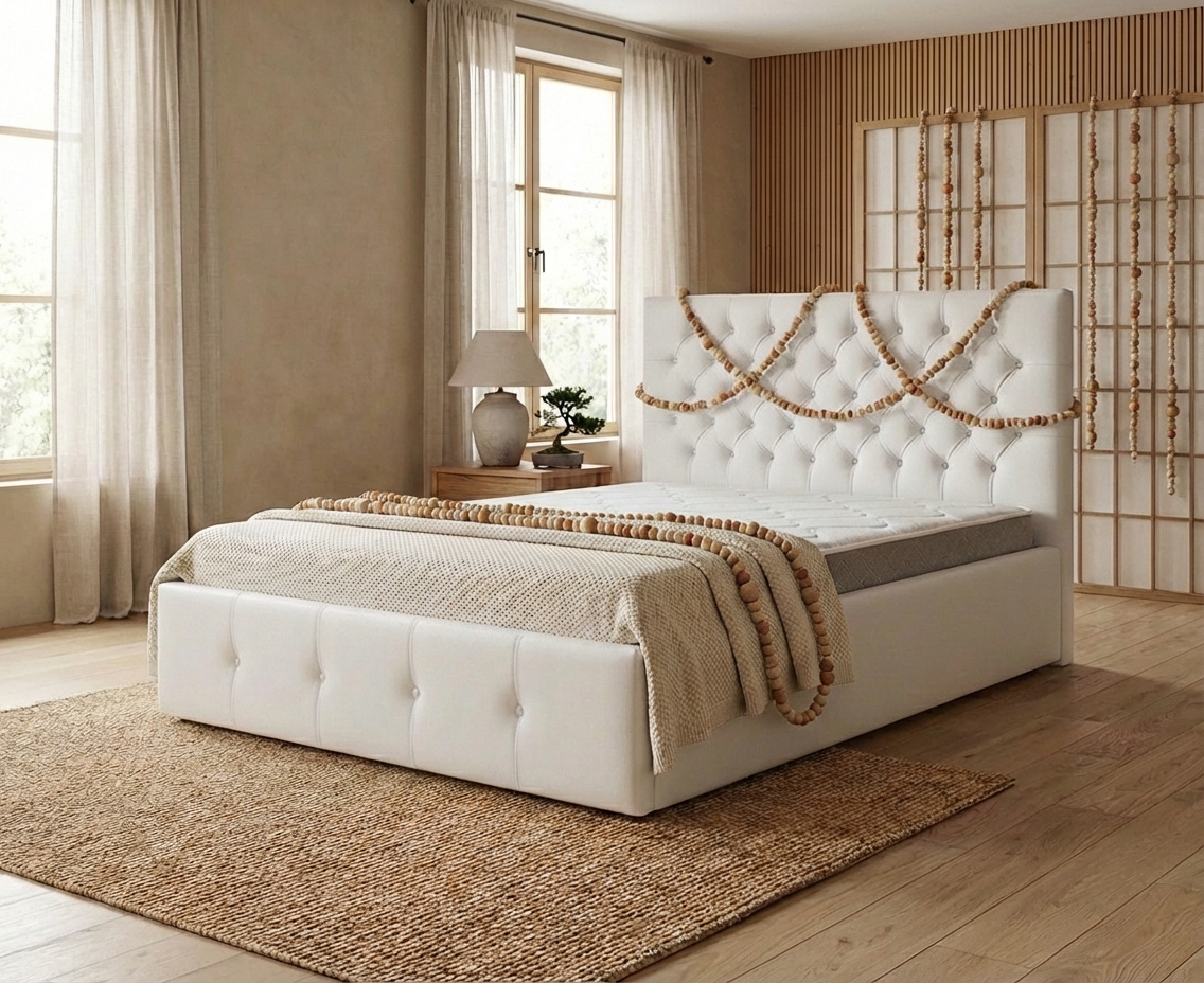 Дизайн спальни в стиле Japandi — фото интерьера от нейросети RoomGPT