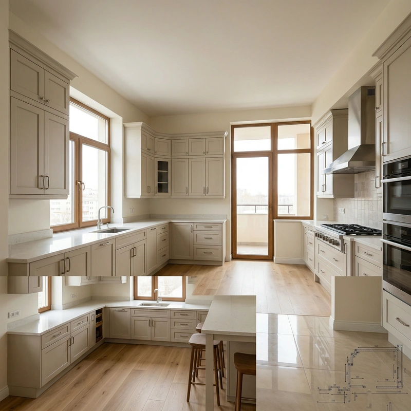 Дизайн кухни в стиле Без стиля — фото интерьера от нейросети RoomGPT