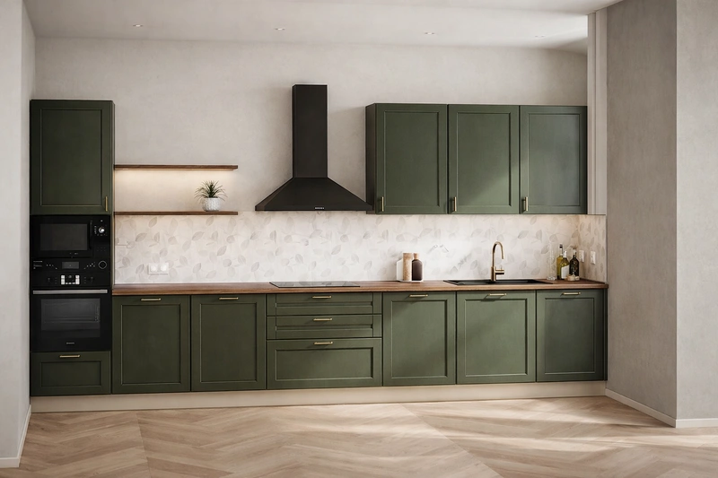 Дизайн кухни в стиле Сканди — фото интерьера от нейросети RoomGPT