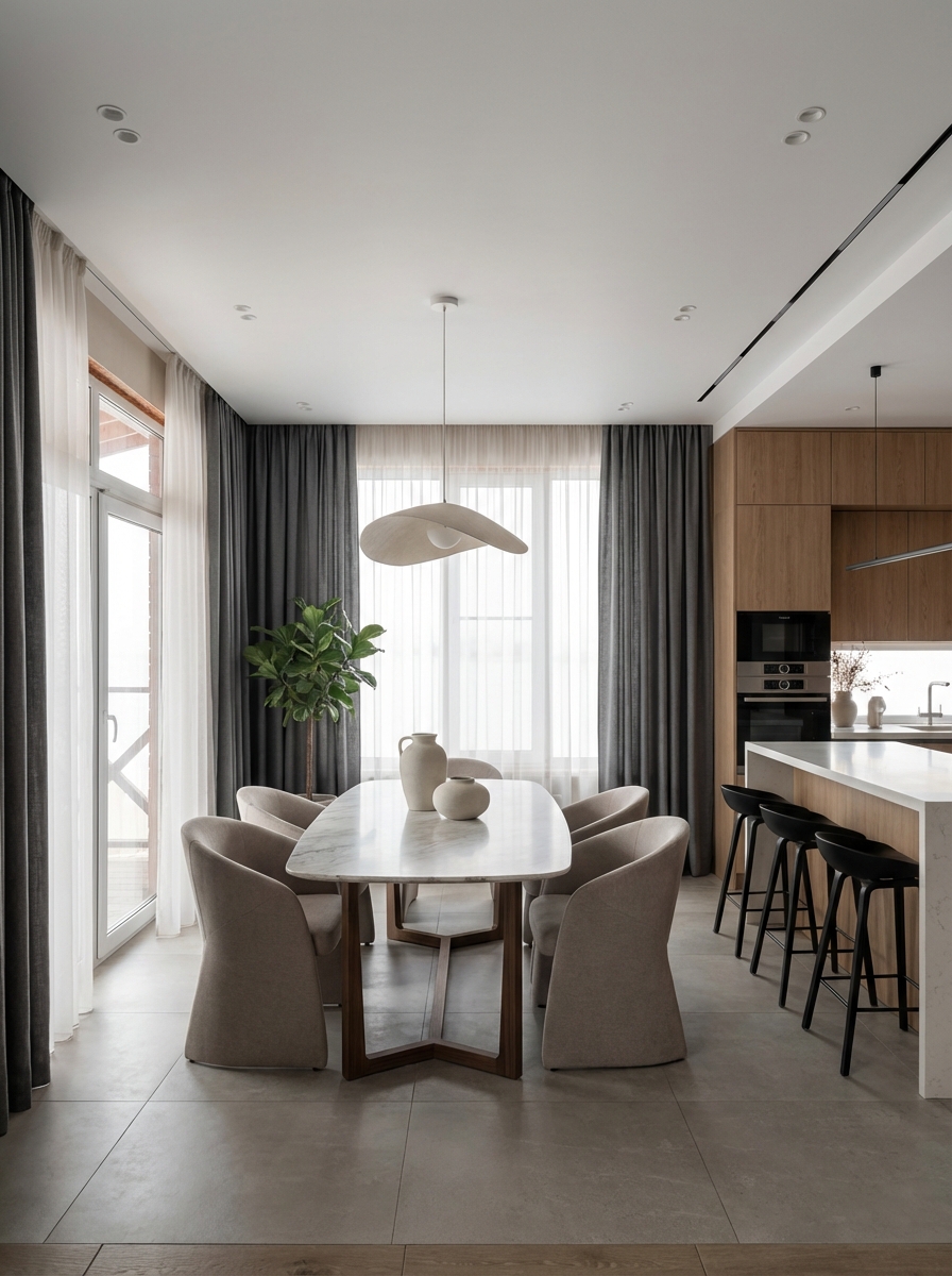 Дизайн кухни в стиле Минимализм — фото интерьера от нейросети RoomGPT