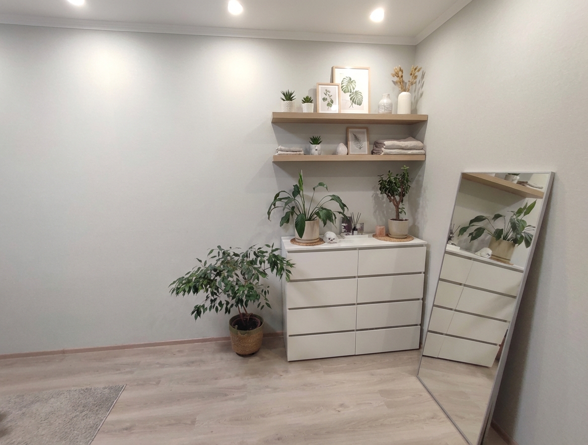 Дизайн спальни в стиле Минимализм — фото интерьера от нейросети RoomGPT