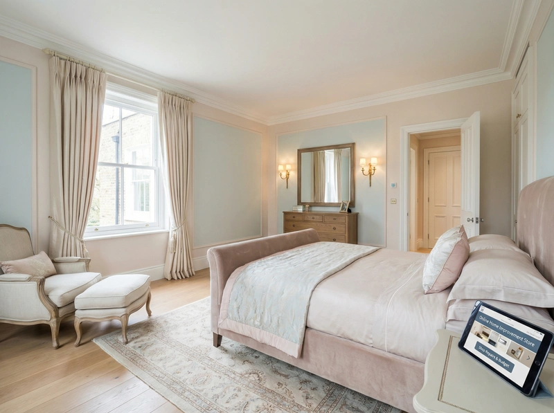 Дизайн интерьера в стиле Классика — Спальня от нейросети RoomGPT