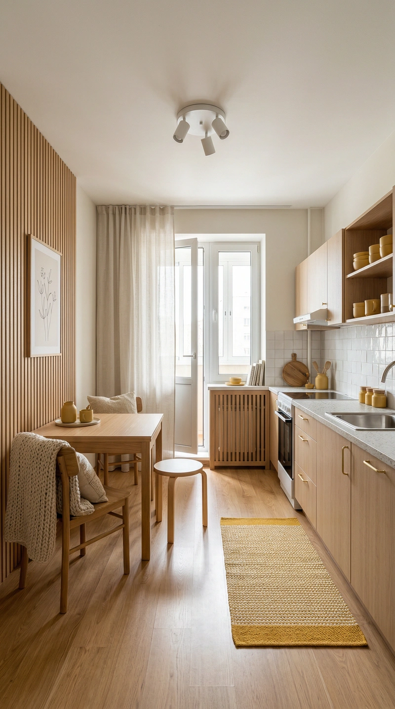 Дизайн интерьера в стиле Хюгге — Кухня от нейросети RoomGPT