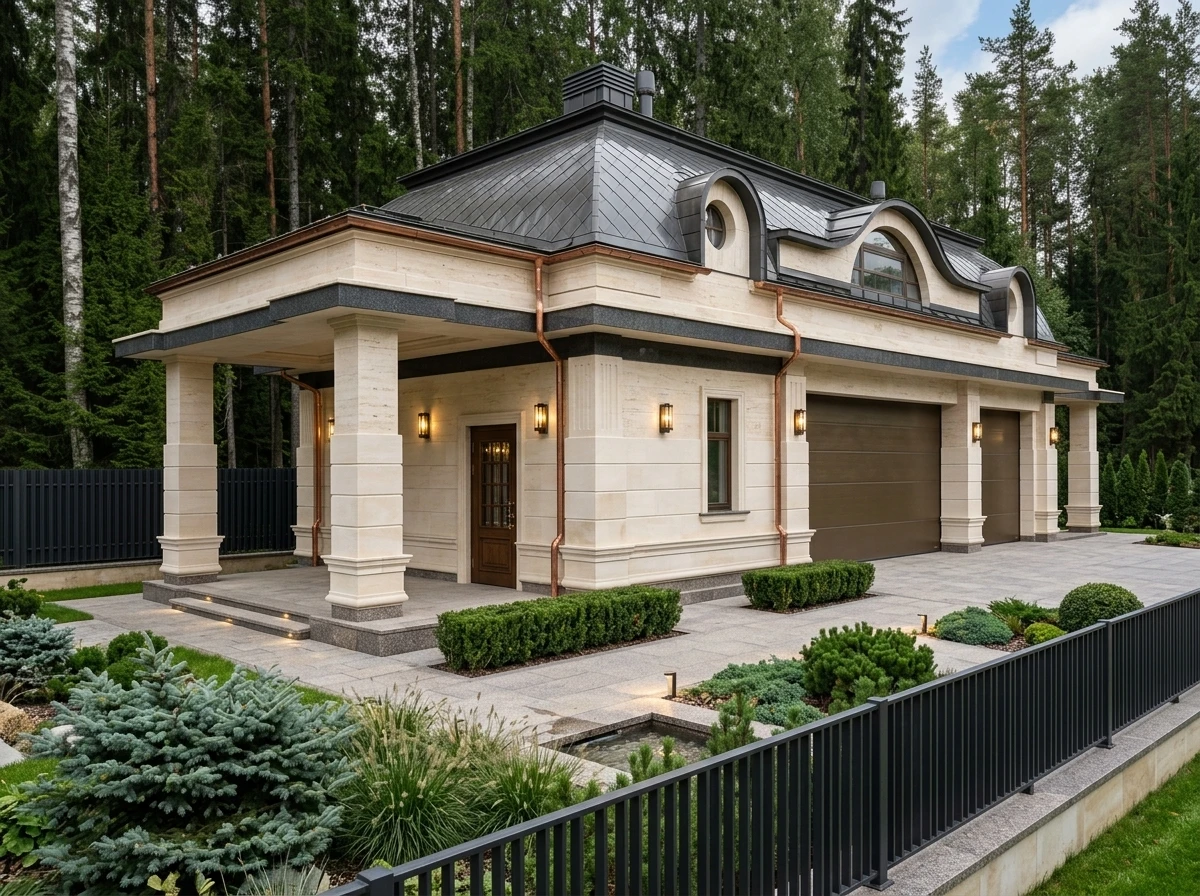 Дизайн фасада в стиле Неоклассика — Фасад от нейросети RoomGPT