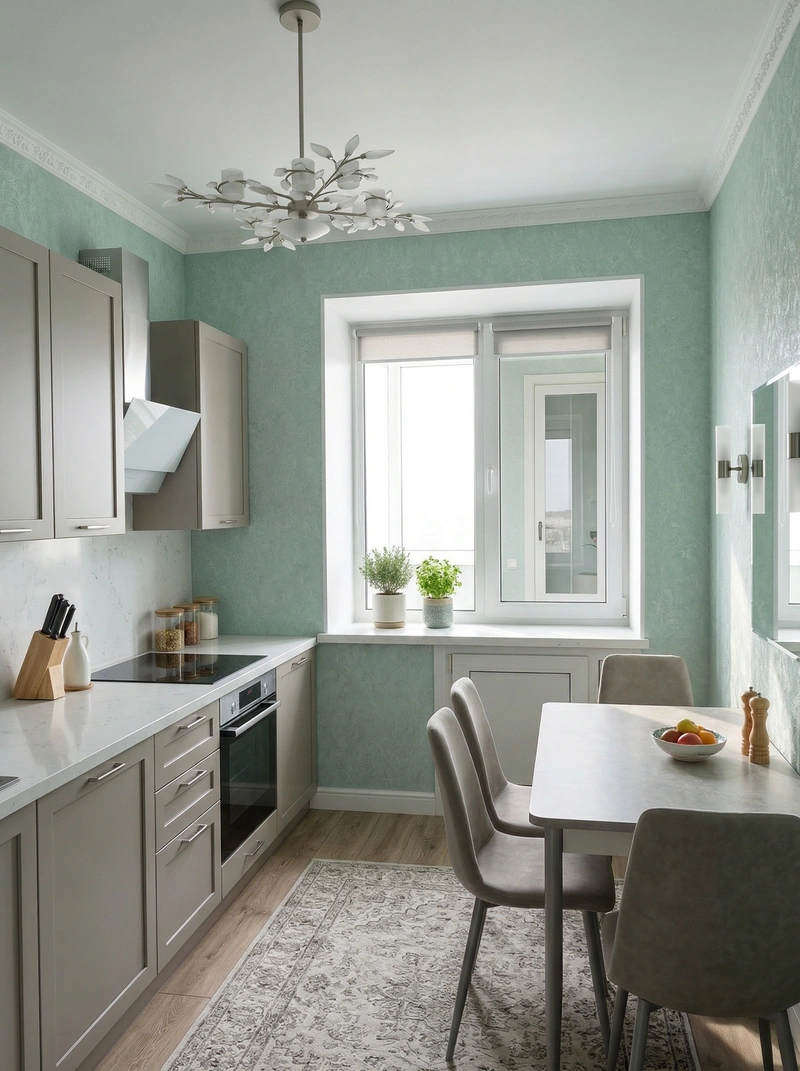 Дизайн кухни в стиле Без стиля — фото интерьера от нейросети RoomGPT