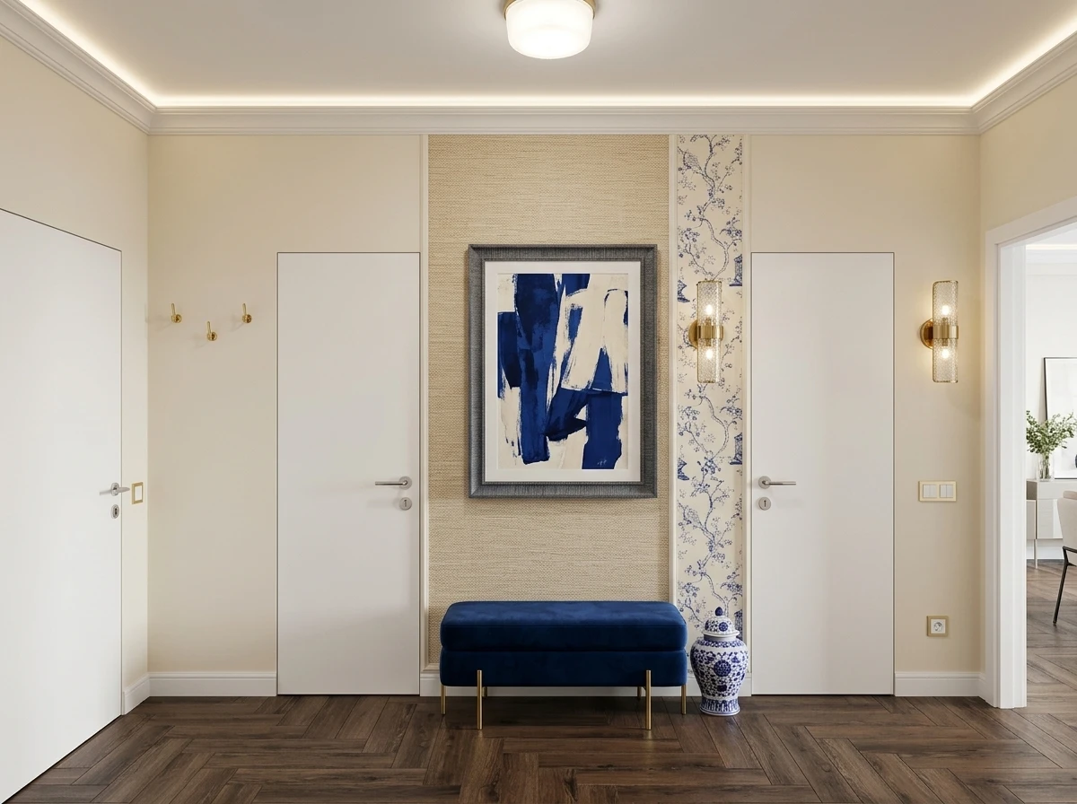 Дизайн прихожей в стиле Эклектика — фото интерьера от нейросети RoomGPT