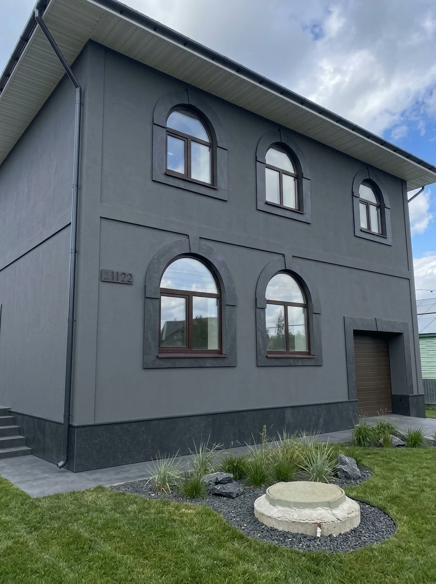 Дизайн фасада в стиле Минимализм — Фасад от нейросети RoomGPT