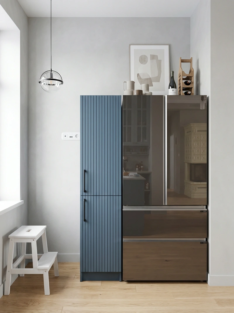 Дизайн интерьера в стиле Сканди — Кухня от нейросети RoomGPT