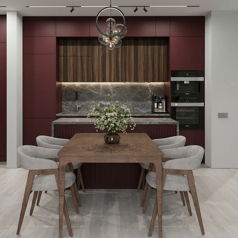 Дизайн кухни в стиле Британский — фото интерьера от нейросети RoomGPT