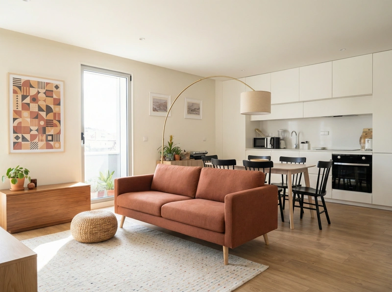 Дизайн интерьера в стиле Сканди — Гостиная от нейросети RoomGPT