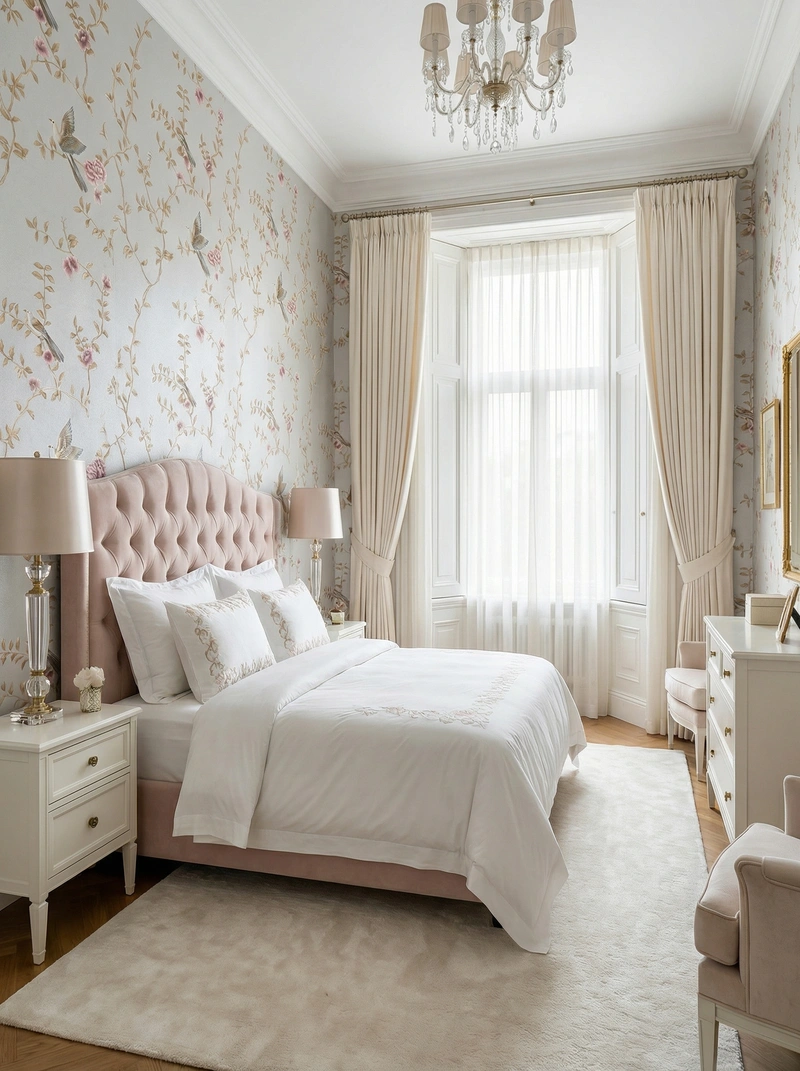 Дизайн интерьера в стиле Классика — Спальня от нейросети RoomGPT