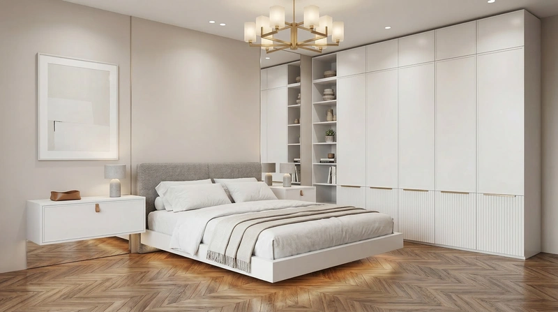 Дизайн интерьера в стиле Минимализм — Спальня от нейросети RoomGPT