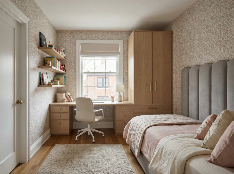 Дизайн интерьера в стиле Контемпорари — Детская от нейросети RoomGPT