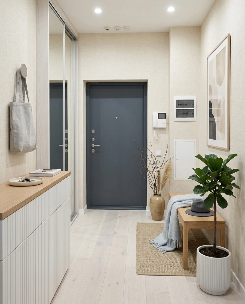 Дизайн интерьера в стиле Сканди — Прихожая от нейросети RoomGPT