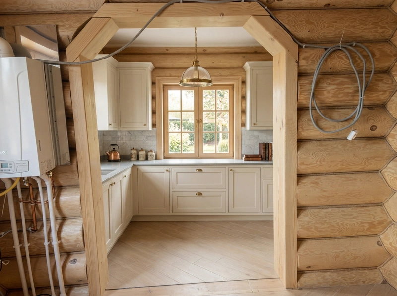 Дизайн кухни в стиле Классика — фото интерьера от нейросети RoomGPT