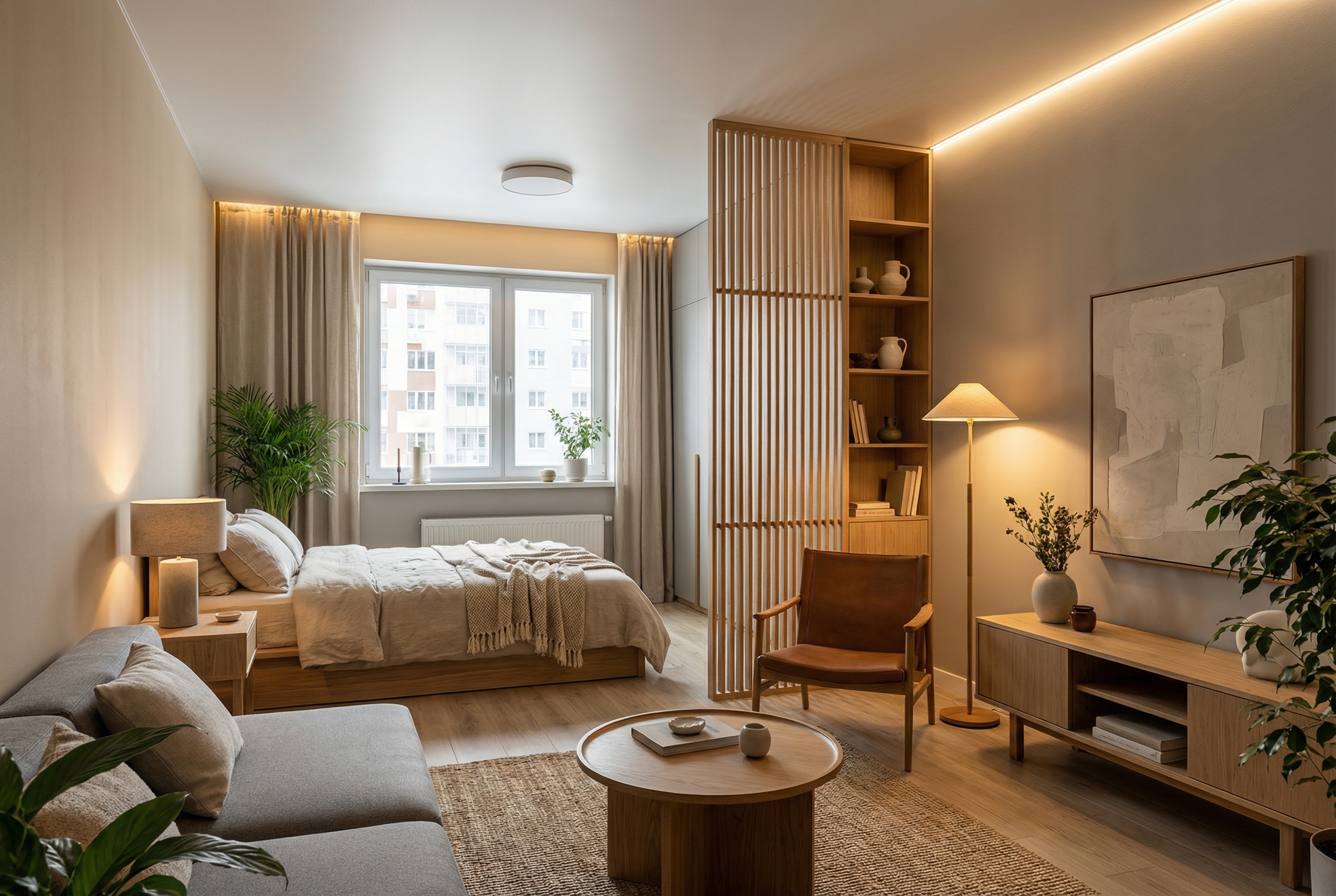 Дизайн гостиной в стиле Минимализм — фото интерьера от нейросети RoomGPT