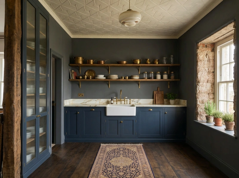 Дизайн кухни в стиле Классика — фото интерьера от нейросети RoomGPT