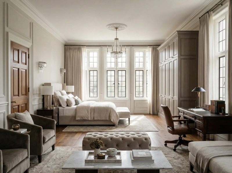 Дизайн интерьера в стиле Классика — Гостиная от нейросети RoomGPT