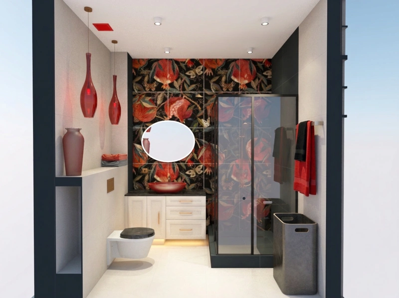 Дизайн интерьера в стиле Неоклассика — Ванная от нейросети RoomGPT