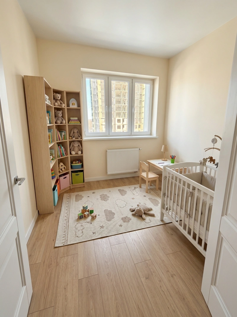 Дизайн детской в стиле Без стиля — фото интерьера от нейросети RoomGPT