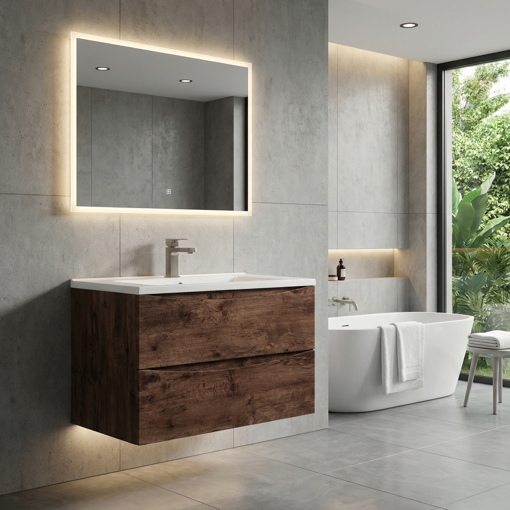 Дизайн ванной в стиле Минимализм — фото интерьера от нейросети RoomGPT