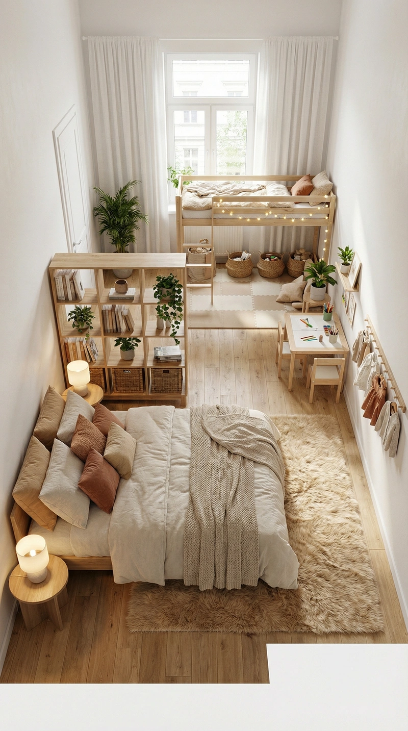 Дизайн интерьера в стиле Хюгге — Спальня от нейросети RoomGPT