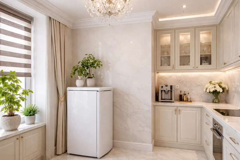 Дизайн кухни в стиле Неоклассика — фото интерьера от нейросети RoomGPT