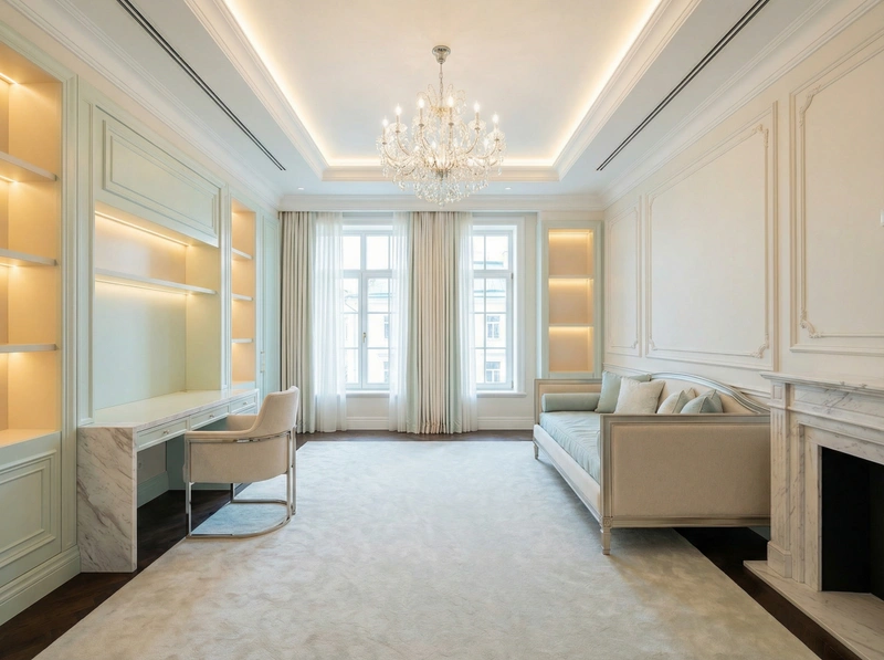 Дизайн интерьера в стиле Классика — Детская от нейросети RoomGPT