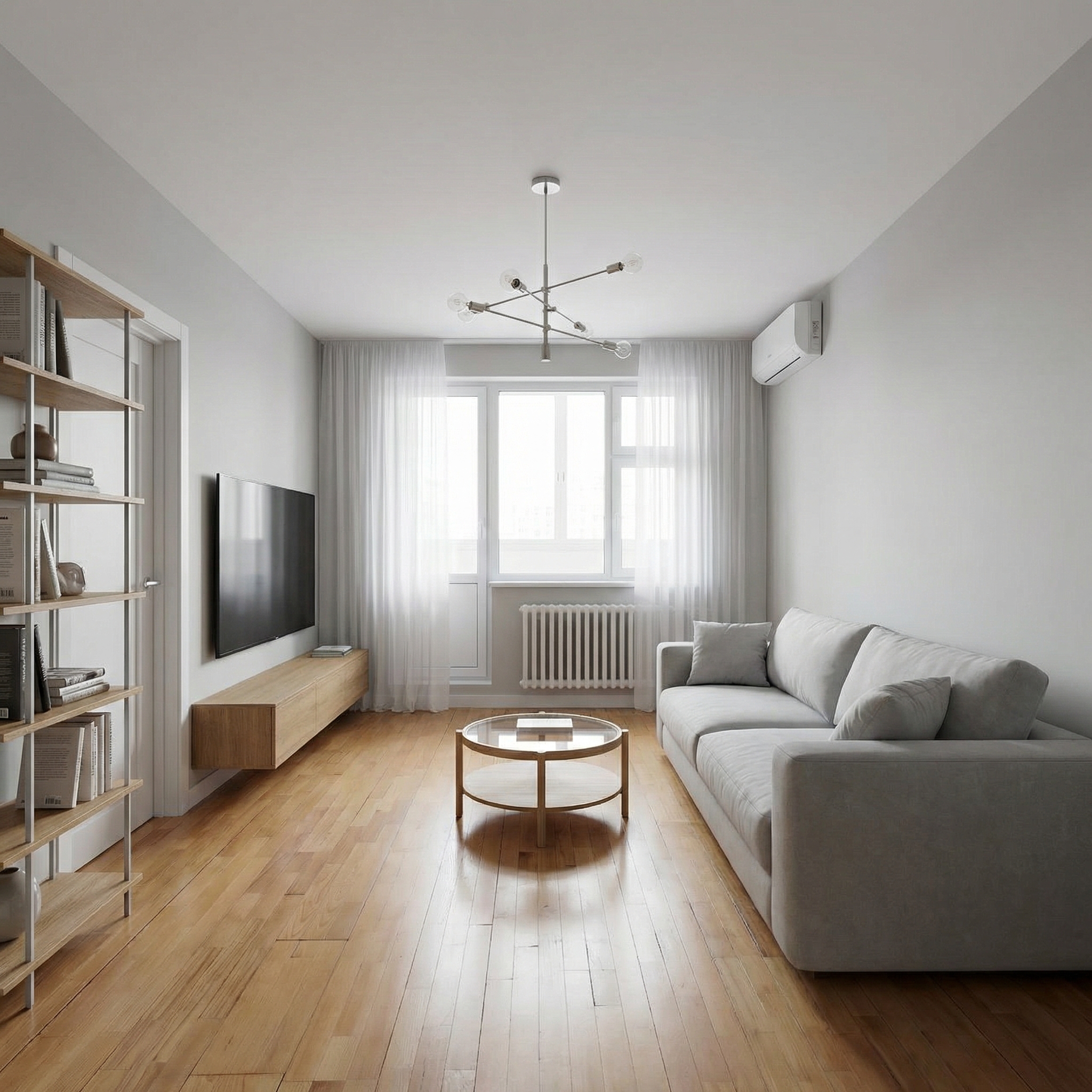 Дизайн гостиной в стиле Минимализм — фото интерьера от нейросети RoomGPT