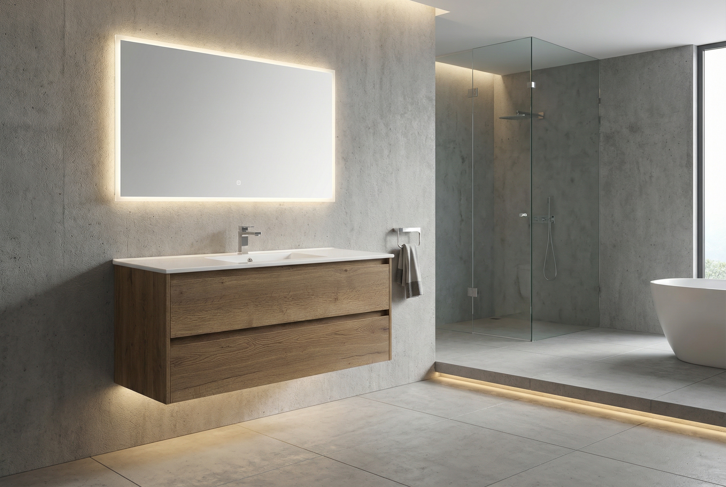 Дизайн ванной в стиле Минимализм — фото интерьера от нейросети RoomGPT