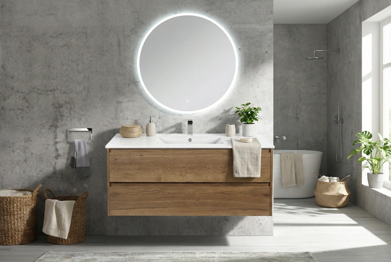 Дизайн интерьера в стиле Сканди — Ванная от нейросети RoomGPT