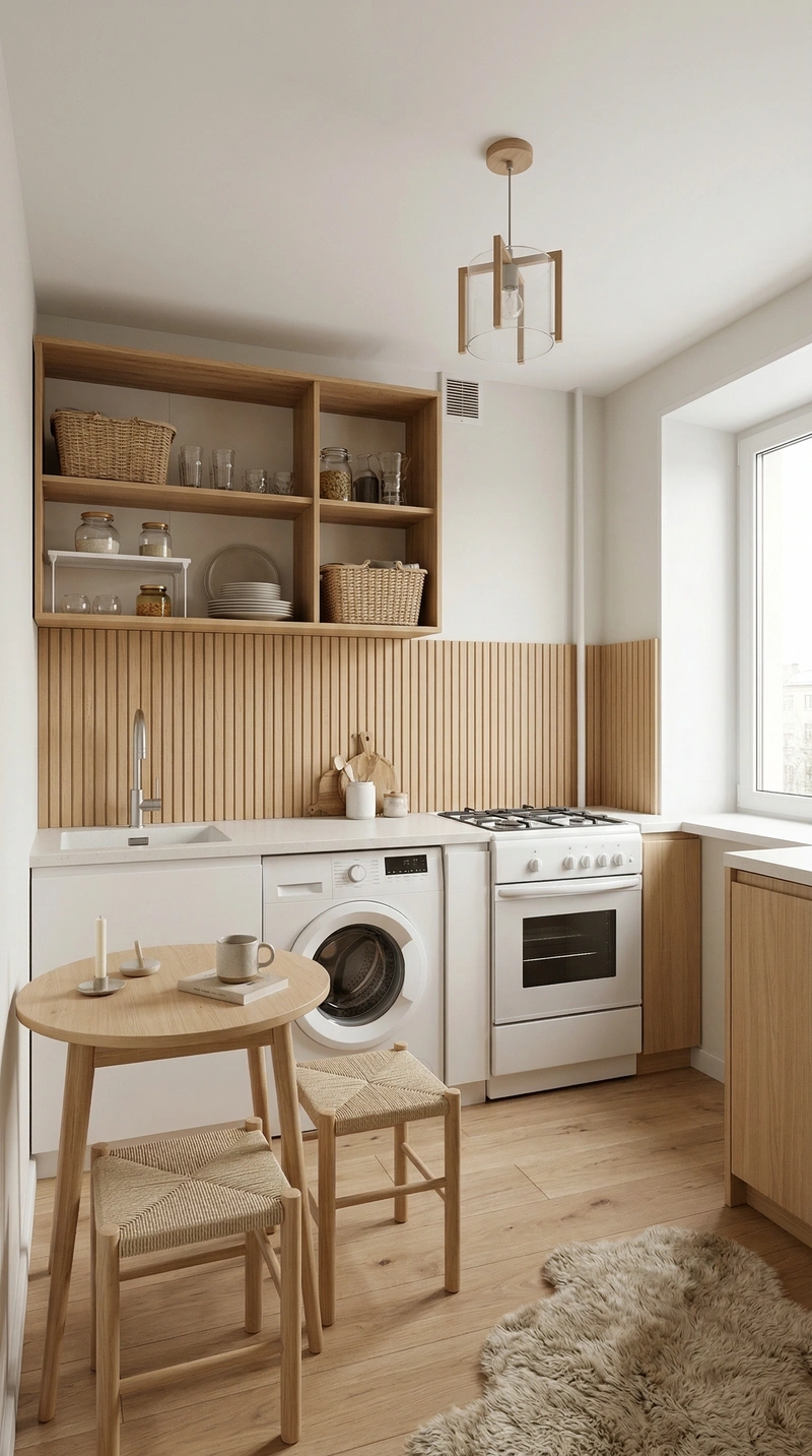 Дизайн интерьера в стиле Хюгге — Кухня от нейросети RoomGPT